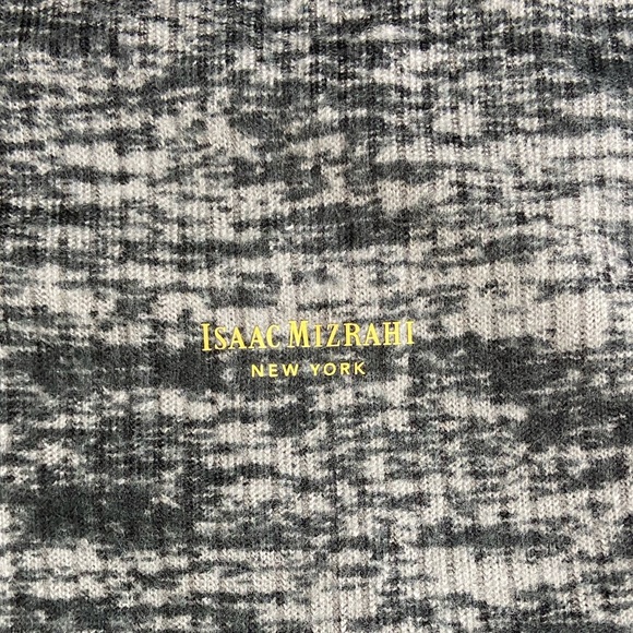 NWT Isaac Mizrahi Lounge pajamas set grey black pants and short sleeve top - Picture 11 of 16